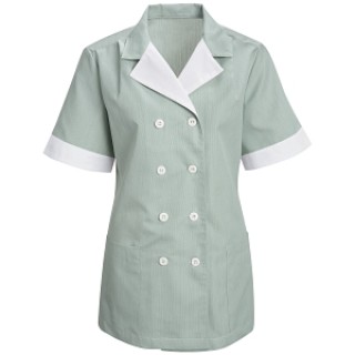 VF Workwear # 9S03HU4XL - TUNIC, DBL BRSTED WMNS HNGRN STRIPE 4X, EACH