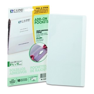 C-Line Products # 70185 - POCKET, FILING, ADHSV, 10/PK, 10/PK