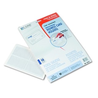 C-Line Products # 70257 - HOLDER, BUS CRD, TPLD, 10/PK, 10/PK