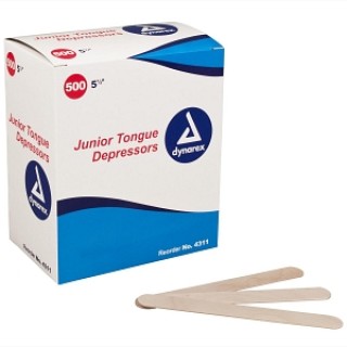 Dynarex # 4311 - TONGUE DEPRESSOR N/S JR 55IN 10/500/CA