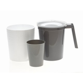 Medline # DYK100CMT - SET, WATER PITCHER, DELUXE, 40 EA/CS