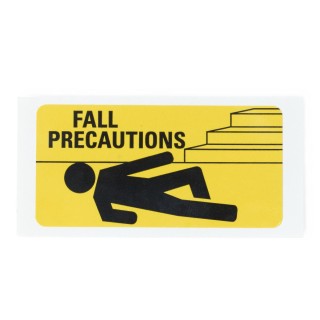 Medline # DYK100FPLBLA - LABEL, FALL PRECAUTION, YELLOW, 3