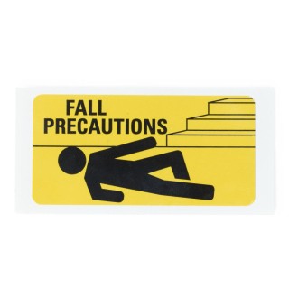 Medline # DYK100FPLBL - LABEL, FALL PRECAUTION, YELLOW, 3