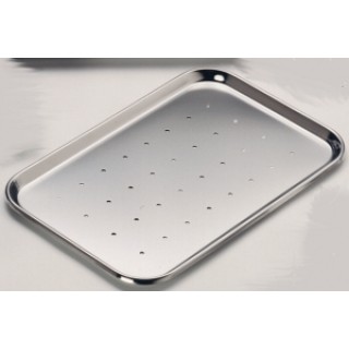 Medline # DYND0515FPMT - TRAY, INSTRMENT, PERF, SS, 15.125X10.625X.75, 6 EA/CS