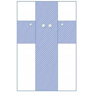Medline # DYNJP4124 - RADIAL FEMORAL DRAPE, 5/CS