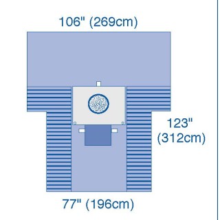 Medline # DYNJP6101UG - DRAPE, C-SECTION, W/PO ULTRAGARD, 7 EA/CS