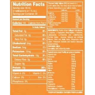 Medline # ENT693OC - SUPPLEMENT, PROTEIN, LIQ, ORANGE CRM, LUTEIN, 4 EA/CS