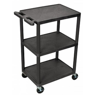Medline # HE42BLK - CART, 3 SHELF, 24