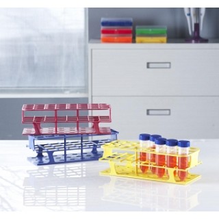 Heathrow Scientific # HS27552D - RACK, ONERACK FULL PP 16MM 72 PLACE, RED, 8/CS
