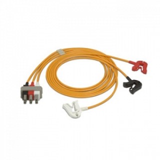 Philips # M1601A - SET, 3-LEAD, GRABBERS, SAFETY, AAMI, 1 SET/BX