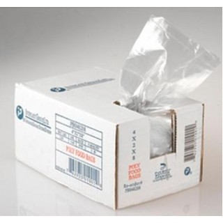Inteplast # PB040212 - BAG, 4X2X12 .68 MIL CLEAR FOOD BAG 1QT, 1000 EA/CS