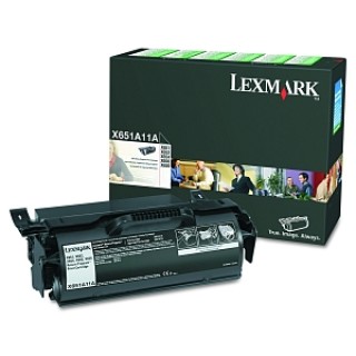 Lexmark # X651A11A - TONER, CART, X651, 52, 54, BK, EACH