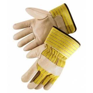 Liberty Glove # 0235A - GLOVE, PIGSKIN, YELLOW, SAFETY CUFF, 12 PR/DZ
