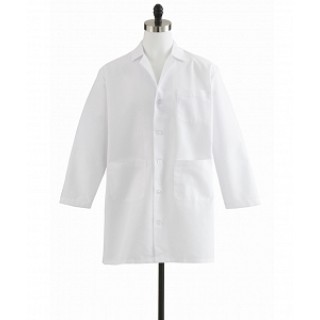 Medline # M12WHT40E - COAT, LAB, STAFF LENGTH, (U)80/20, PPLN, 40, 24 EA/CS