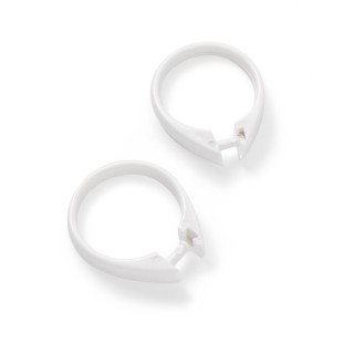 Medline # MCDCKA9100B - SHOWER CURTAIN RING, PLASTIC, BEIGE, 12 EA/DZ