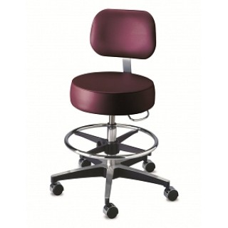 Medline # MDR505BFR - STOOL, EXAM, PNEU, W/BCK, 17.5-24.5, W/FT RG, EACH