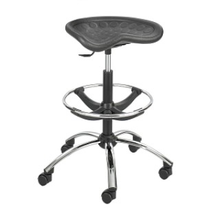 Medline # MDR706690 - STOOL, POLY, TRACTOR SEAT, CHROME BASE, EACH