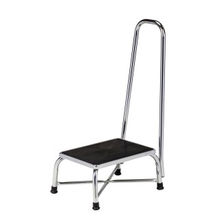 Medline # MDR776250 - STOOL, STEP, W/HNDRAIL, 600LB, 12.25X17., EACH