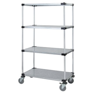 Quantum Storage System # M1848SG47 - CART, WIRE, MBL, 18X48X80, 4 SOLID SHELF, EACH