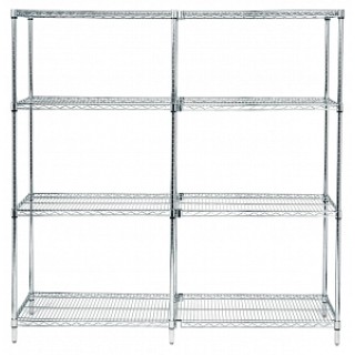 Quantum Storage System # WR863672C - KIT, STARTER, CHRM SHELVING, 36X72, 86