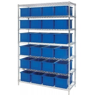 Quantum Storage System # WR992060 - UNIT, 9 WIRE SHELF, 18X48X74, W/36BINS, EACH