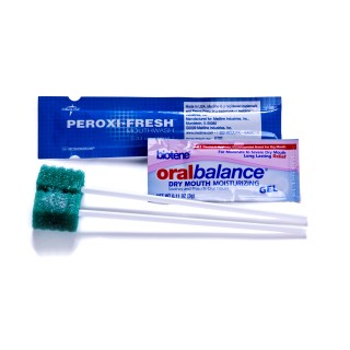 Medline # MDS096013HP - KIT, ORAL CARE, STAND, 2SWABS, MWASH, MOIST, 100 EA/CS