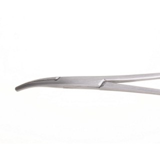 Medline # MDS10537 - FORCEP, HEMO, NO SNAG CVD, SATIN 5 IN, 12 EA/BX