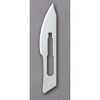 Medline # MDS15023 - BLADE, CARBON-STEEL, #23, STRL, DISPOSABLE, 100/BX
