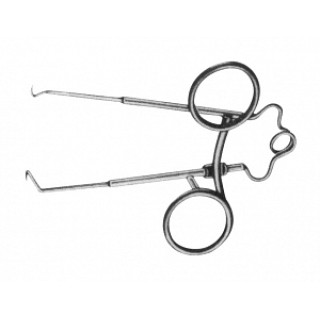 Medline # MDS1812410 - RETRACTOR, SPRING W/RATCHET, SHARP, 4 1/8