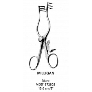 Medline # MDS1872802 - RETRACTOR, MILLIGAN, BLUNT, 3:3, 5