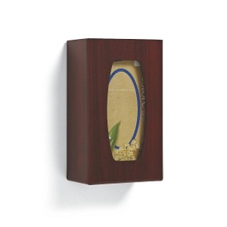 Medline # MDS191098CW - HOLDER, GLOVE-BOX, FAUXWOOD, CHERRY, SINGLE, 12/CS