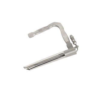 Medline # MDS3631002 - LARYNGOSCOPE, HOLINGER, W/LITE GUIDE, 146MM, EACH