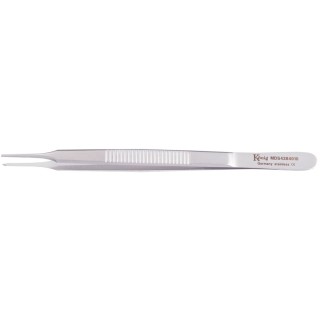 Medline # MDS4284010 - FORCEP, IRIS, STEVENS, STR, 1X2T, 4 1/2