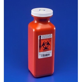 Medline # MDS705115 - CONTAINER, SHARPS, 1.5QT., RED, TRANSPORTBL, 20 EA/CS