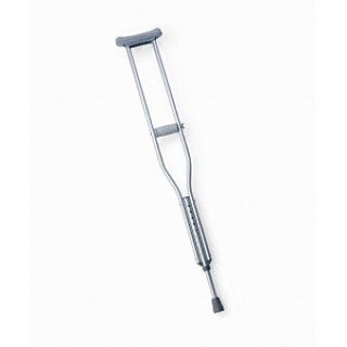 Medline # MDS80337Z - CRUTCH, ALUMINUM, PUSH BUTTON, CHILD, ECON, 2 PR/CS, 1 EA/CS