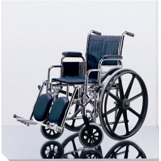 Medline # MDS806150NX - WHEELCHAIR, PER FLA, S / A FOOT, NAVY, DIR, EACH