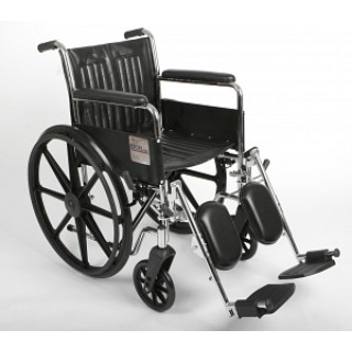 Medline # MDS806200DX - WHEELCHAIR, EXCEL, PERM ARM, ELR, BLACK, EACH