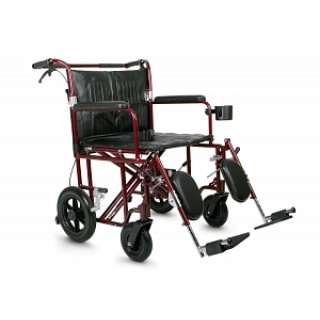 Medline # MDS808200BAR - WHEELCHAIR, FREEDOM PLUS, 22