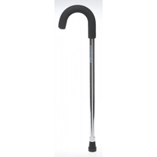 Medline # MDS86415CHR - CANE, STANDARD, ALUMINUM, CHROME, 30-38IN, 6 EA/CS