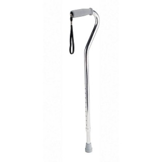 Medline # MDS86420CHRW - CANE, OFFSET HANDLE, CHROME, 6 EA/CS