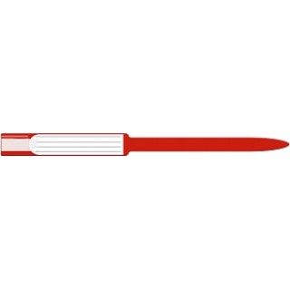 Medline # 8644M - ID BAND, ADT RED INS SLF AD SEAL ST VYL, 250 EA/BX