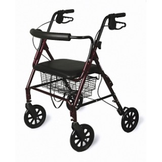 Medline # MDS86800XW - ROLLATOR, X-WIDE, HEAVY DUTY, 400 LBS., 1 EA/CS