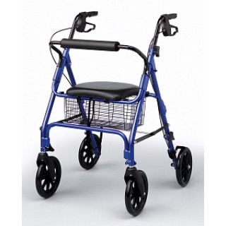 Medline # MDS86825X - WALKER, ROLLATOR, FOLDING, BLUE, EACH