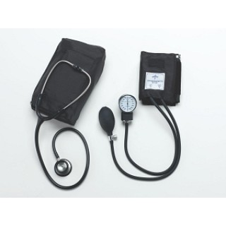 Medline # 721S-LF - ANEROID, HANDHELD, STETH SS DUAL, ADLT BLK, EACH