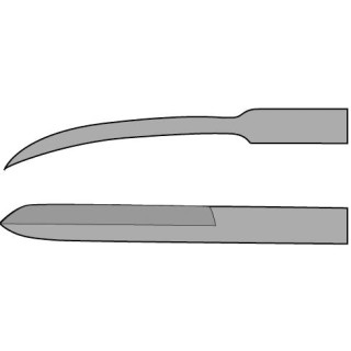 Medline # MDS9911148 - KNIFE, ARTHR, BANANA, TRIA HNDL, SMTH, 240MM, EACH