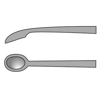Medline # MDS9911149 - CURETTE, ARTHR, TRIA HNDL, 30 DEG, 3MM, 240MM, EACH