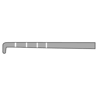 Medline # MDS9911152 - PROBE, ARTH, HOOK, GRAD, TRIA HNDL, 3MM, 240MM, EACH