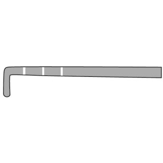 Medline # MDS9911153 - HOOK, PROBE, ARTH, GRADUATED, 5MM, 240MM, EACH