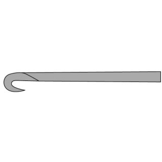 Medline # MDS9911155 - KNIFE, ARTHR, 90 DEG HOOK, LATRL CUT, 240MM, EACH