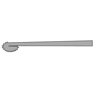 Medline # MDS9999904 - KNIFE, ARTH, ROSETTE, STR, SERR, TR HNDL, 9.5